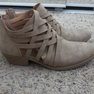Taupe Ankle Booties